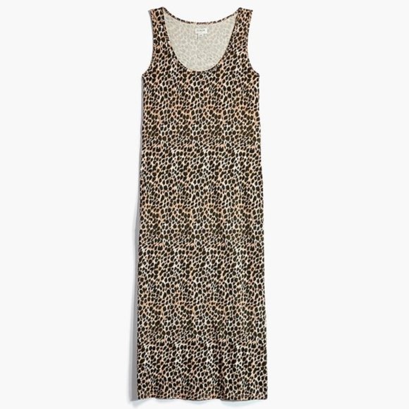 ⚡️LAST DAYS! J Crew maxi dress animal print sleeveless Size M - Picture 1 of 9